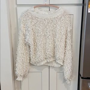 White cozy sweater